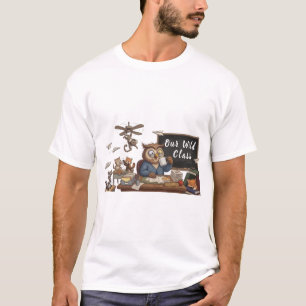Lustiger Eulen-Lehrer-Chaos - Sagenhafte Waldtiere T-Shirt