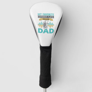 Lustiger Euphonium-Vater Vintage-Musik-Design_1 Golf Headcover