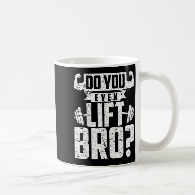 Lustiger Even Lift Bro Fitnessstudio Kaffeetasse (Rechts)