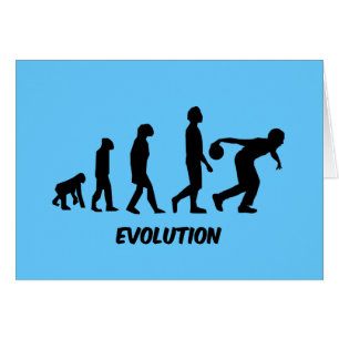 lustiger Evolutions-Bowling