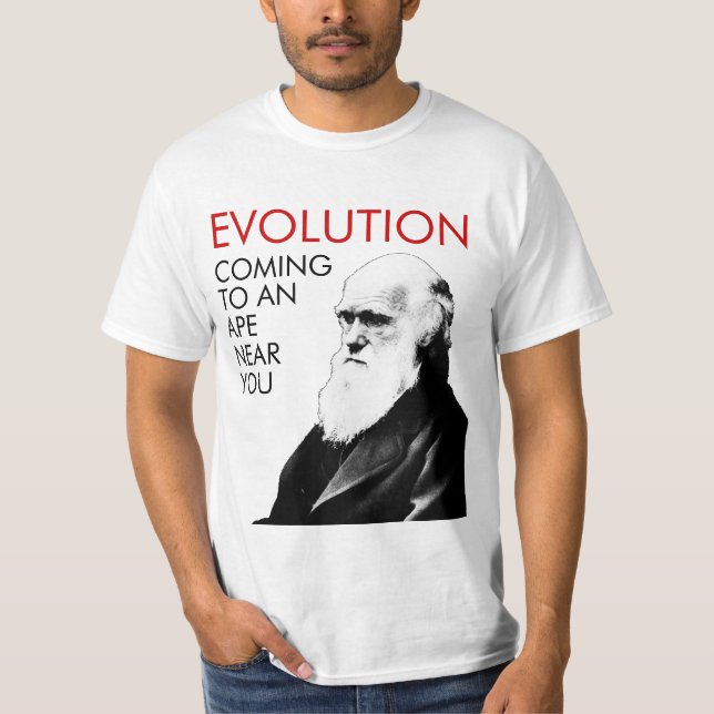 Lustiger Evolutions-T - Shirt (Vorderseite)
