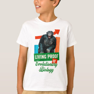 Lustiger Evolutionsbiologie-Schimpansen-Humor T-Shirt