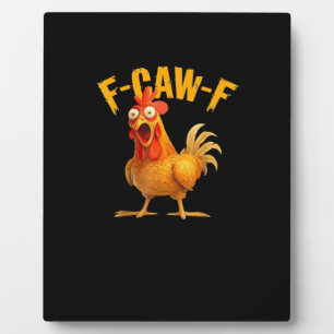 Lustiger F-Caw-F-Huhn F-Caw-F-Huhn Klassisch Cool Fotoplatte