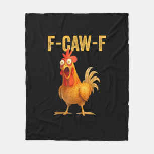 Lustiger F-Caw-F Huhn F-Caw-F Huhn Minimal Sauber Fleecedecke