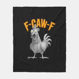 Lustiger F-Caw-F-Huhn F-Caw-F-Huhn Retro-Klassiker Fleecedecke