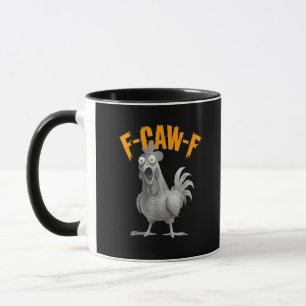 Lustiger F-Caw-F-Huhn F-Caw-F-Huhn Retro-Klassiker Tasse