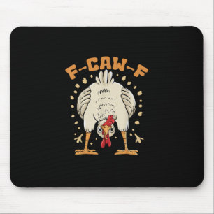 Lustiger F-Caw-F Huhn F-Caw-F Huhn Vintage Grafik Mousepad