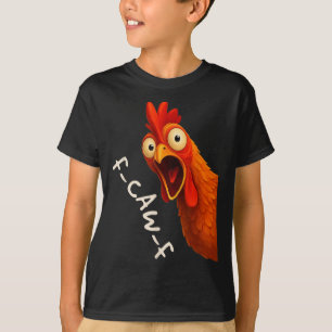 Lustiger F-caw-f Huhn Fcawf Hahn Halloween Vogel T-Shirt