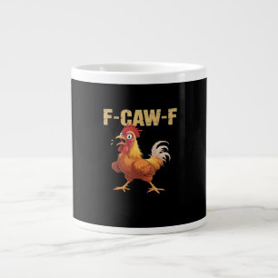 Lustiger F Caw F Huhn Lustiger Trendiger Look Jumbo-Tasse