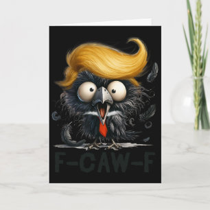 Lustiger F-Caw-f-Krähe Fcwf Rabe Halloween Faul Co Karte