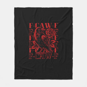Lustiger F-Caw-F Krähe Krähe F-Caw-F Vogel Fleecedecke