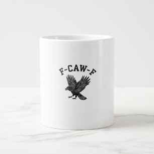 Lustiger F-Caw-F-Krähen-Ästhetik-Stil Jumbo-Tasse