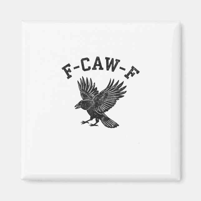Lustiger F-Caw-F-Krähen-Ästhetik-Stil Magnet (Vorne)