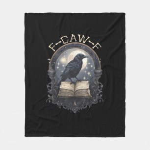 Lustiger F-Caw-F Rabe Vogel Sprüche Grafik Retro K Fleecedecke