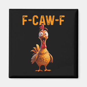 Lustiger F-Krähen F-Huhn Hahn Krähend F-kraehen F- Magnet