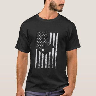 Lustiger Fallschirmspringer Amerikanischer Fallsch T-Shirt