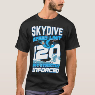 Lustiger Fallschirmspringer Geschwindigkeitsbegren T-Shirt
