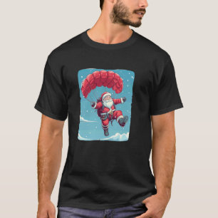 Lustiger Fallschirmsprung-Weihnachten für den Weih T-Shirt