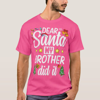 Lustiger Familien-Weihnachtswitz Lieber Santa mein T-Shirt