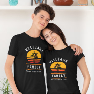 Lustiger Familientreffen Sommerurlaub Tropischer S T-Shirt