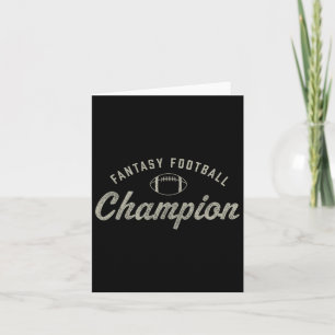 Lustiger Fantasy-Football-Champion-Entwurf Tag Sai Karte