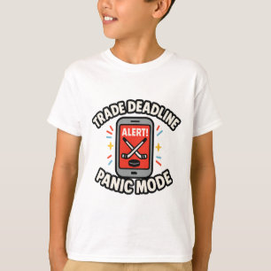 Lustiger Fantasy-Hockey-Spo zur Handelsfrist Panik T-Shirt