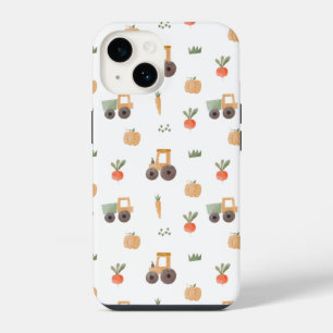 Lustiger Farmgarten-Wasserfarben-Muster iPhone 14 Hülle