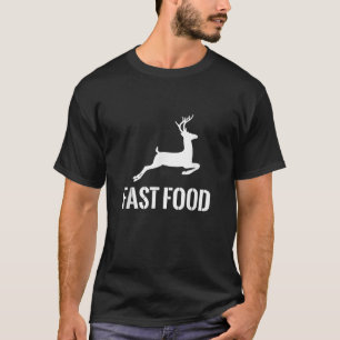 Lustiger Fast-Food-Jäger Hirsch Lustiges Geschenk T-Shirt