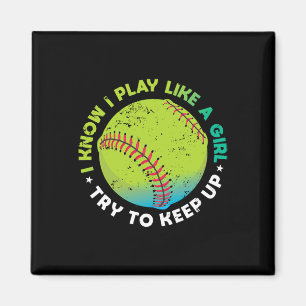 Lustiger Fastpitch-Werfer Softball-Spiel-Geschenk Magnet