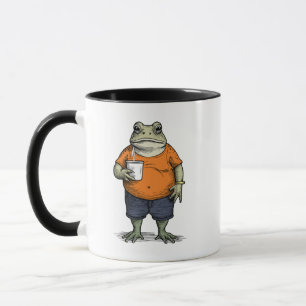 Lustiger faule Frosch Tasse