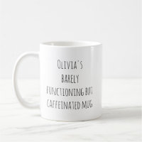 Lustiger fauler Kaffeinspruch mit personalisiertem