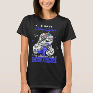 Lustiger Faultier Darmkrebs Kämpfer T-Shirt