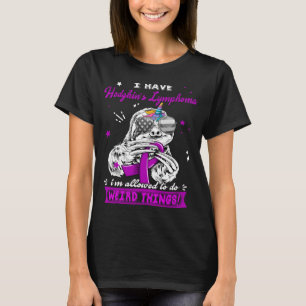 Lustiger Faultier Hodgkin-Lymphom-Kämpfer T-Shirt