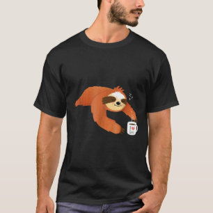 Lustiger Faultier Kaffee Für Morgen T-Shirt