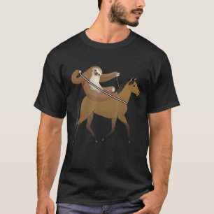Lustiger Faultier-Reiter auf Pferd für Faultier-Ko T-Shirt