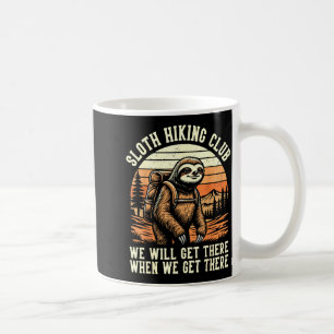 Lustiger Faultier-Wanderclub Outdoor-Wanderer Männ Kaffeetasse