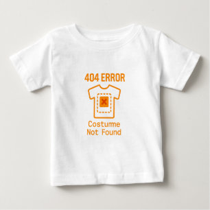 Lustiger Fehler Kostüm nicht gefunden Halloween Hu Baby T-shirt