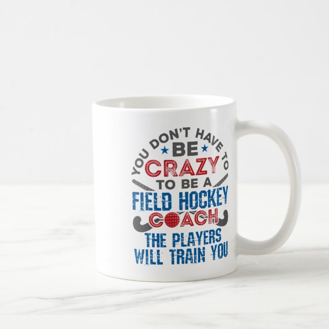 Lustiger Feldhockey-Trainer (1)  Kaffeetasse (Rechts)