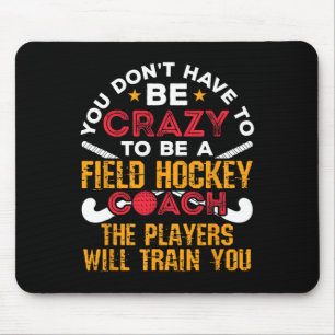 Lustiger Feldhockey-Trainer  Mousepad