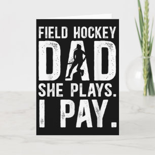 Lustiger Feldhockey-Vater eines Feldhockey-Spieler Karte