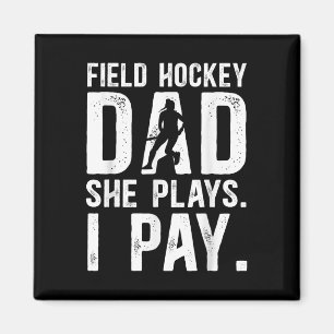 Lustiger Feldhockey-Vater eines Feldhockey-Spieler Magnet