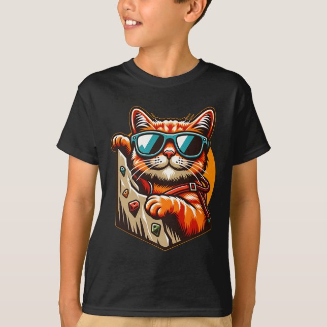 Lustiger Felsenkletterer Boulder Bergkletterer Nie T-Shirt (Vorderseite)