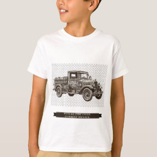 Lustiger Feuerwehrwagen für Kinder T-Shirt