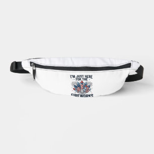 Lustiger Feuerwerksliebhaber Vintage Patriotisches Bauchtasche