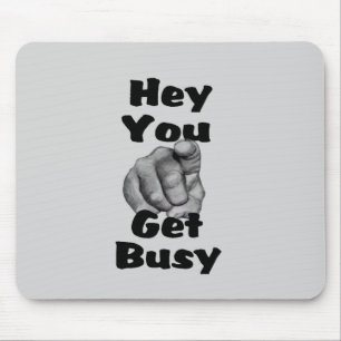 Lustiger Finger, werde aktiv Mousepad