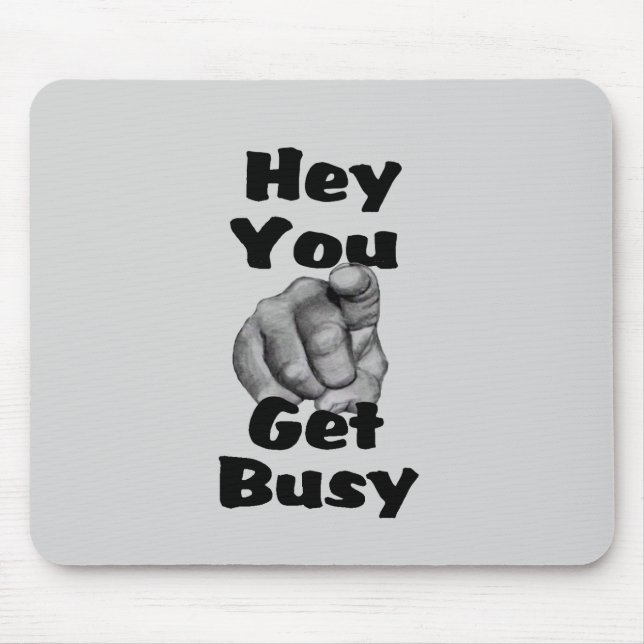 Lustiger Finger, werde aktiv Mousepad (Vorne)