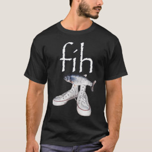 Lustiger Fisch mit Schuhen Absurder Humor Tierlieb T-Shirt