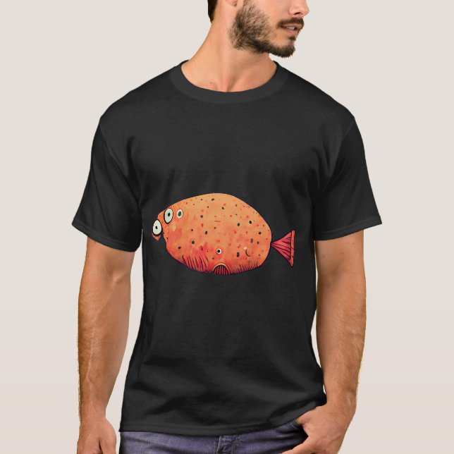 Lustiger Fisch - Süßes Tier T-Shirt (Vorderseite)
