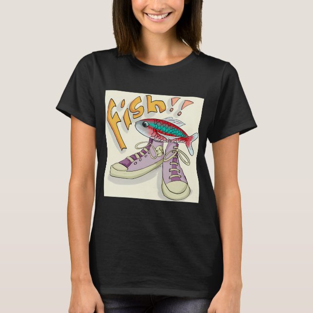 Lustiger Fisch T-Shirt (Vorderseite)