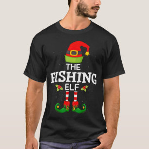 Lustiger Fisch Weihnachten Angeln Xmas Fischer T-Shirt